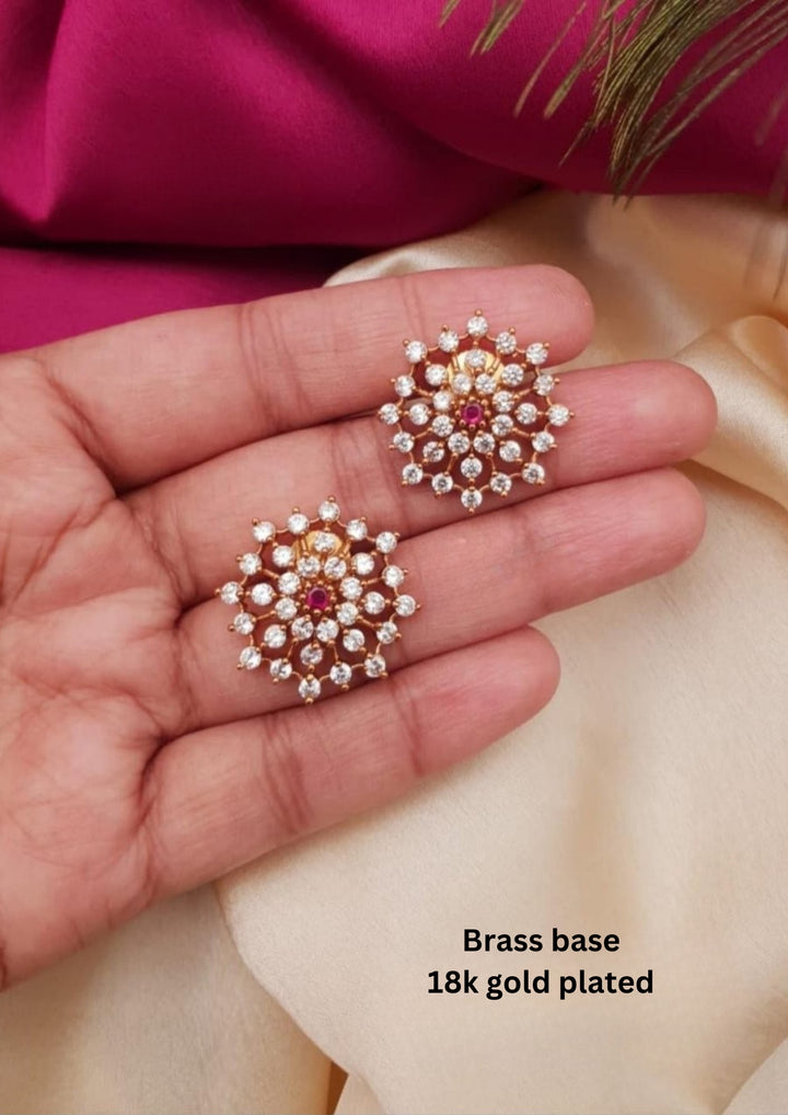 Kundan Brass Base Studs g 10399
