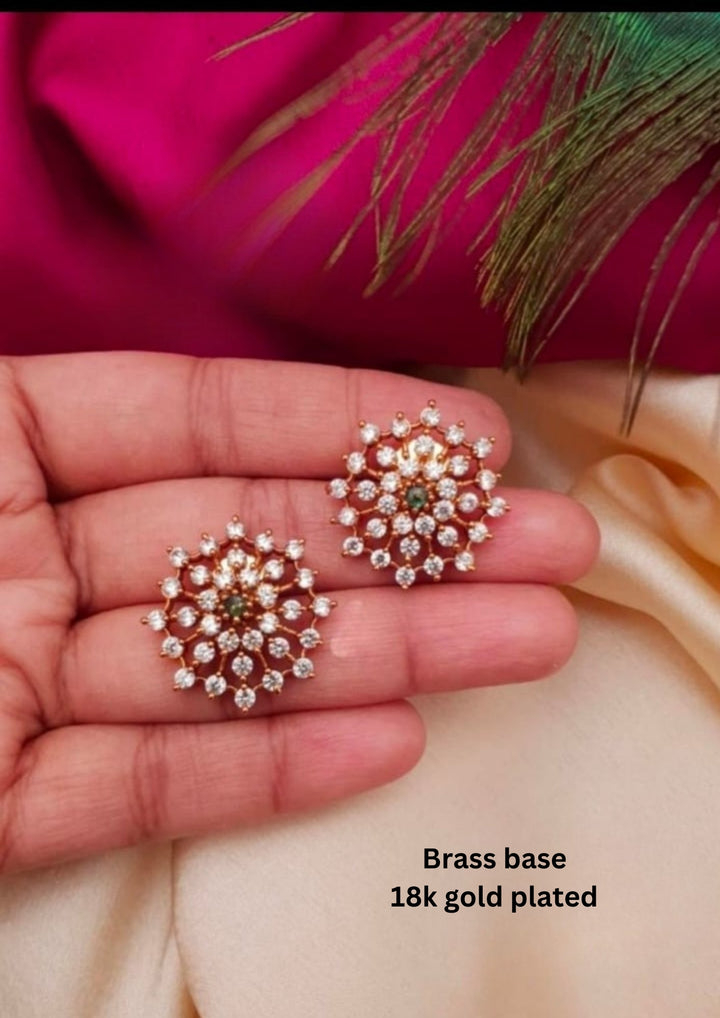 Kundan Brass Base Studs g 10399