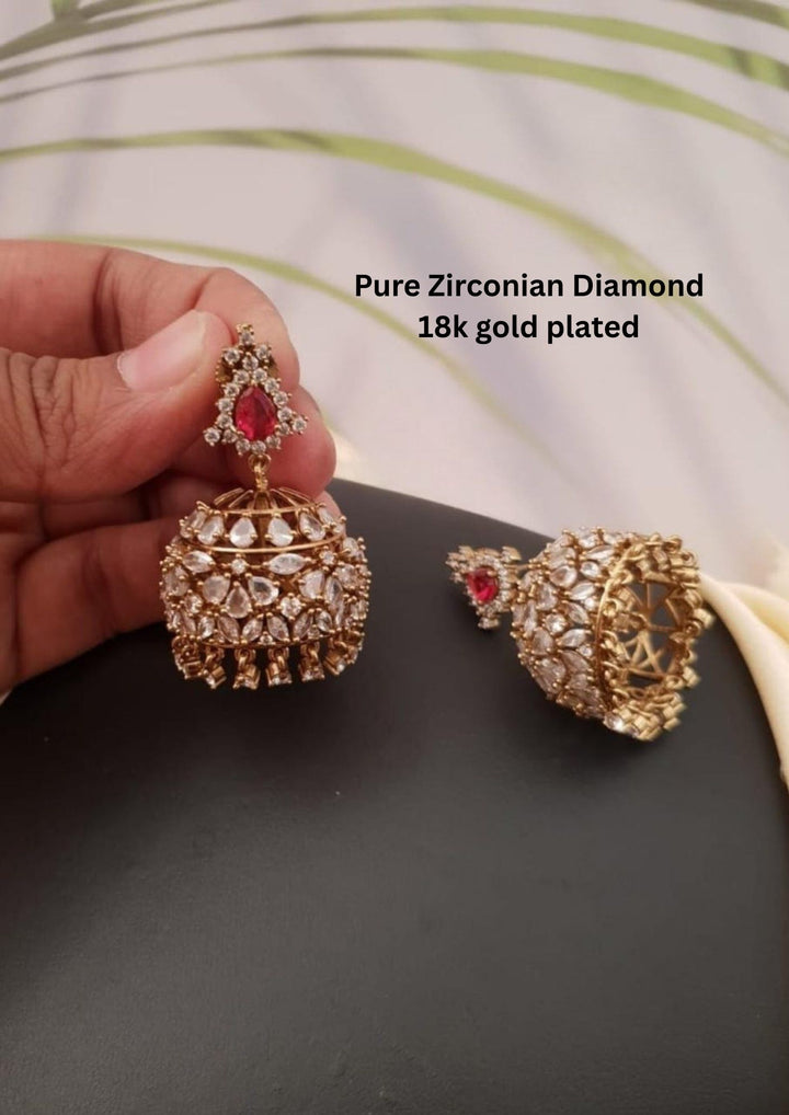 Pure Zirconian Diamond Jhumka g10799