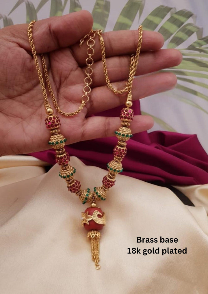 Jadau Kundan Gold Plated Antique Necklace