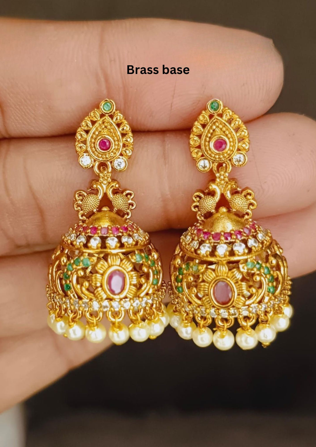 Kundan Jhumkas a91