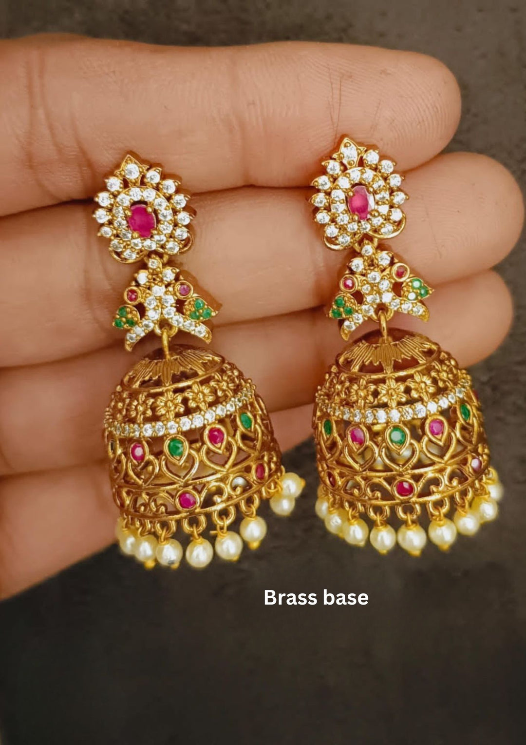 Kundan Jhumkas a32