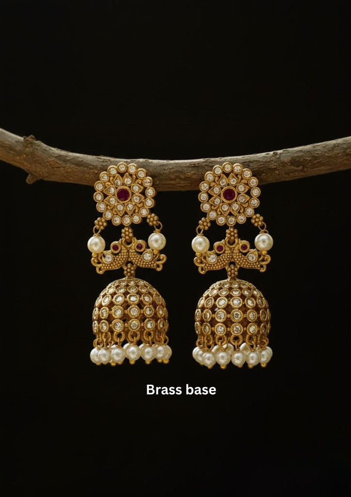 Kundan Jhumkas a02