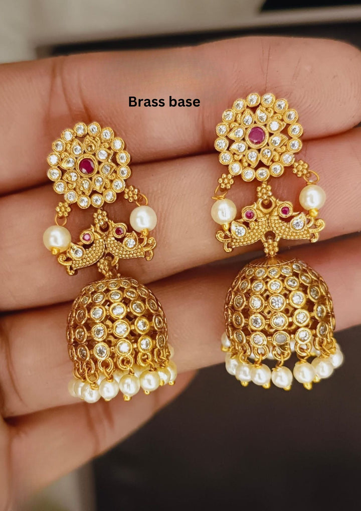 Kundan Jhumkas a02