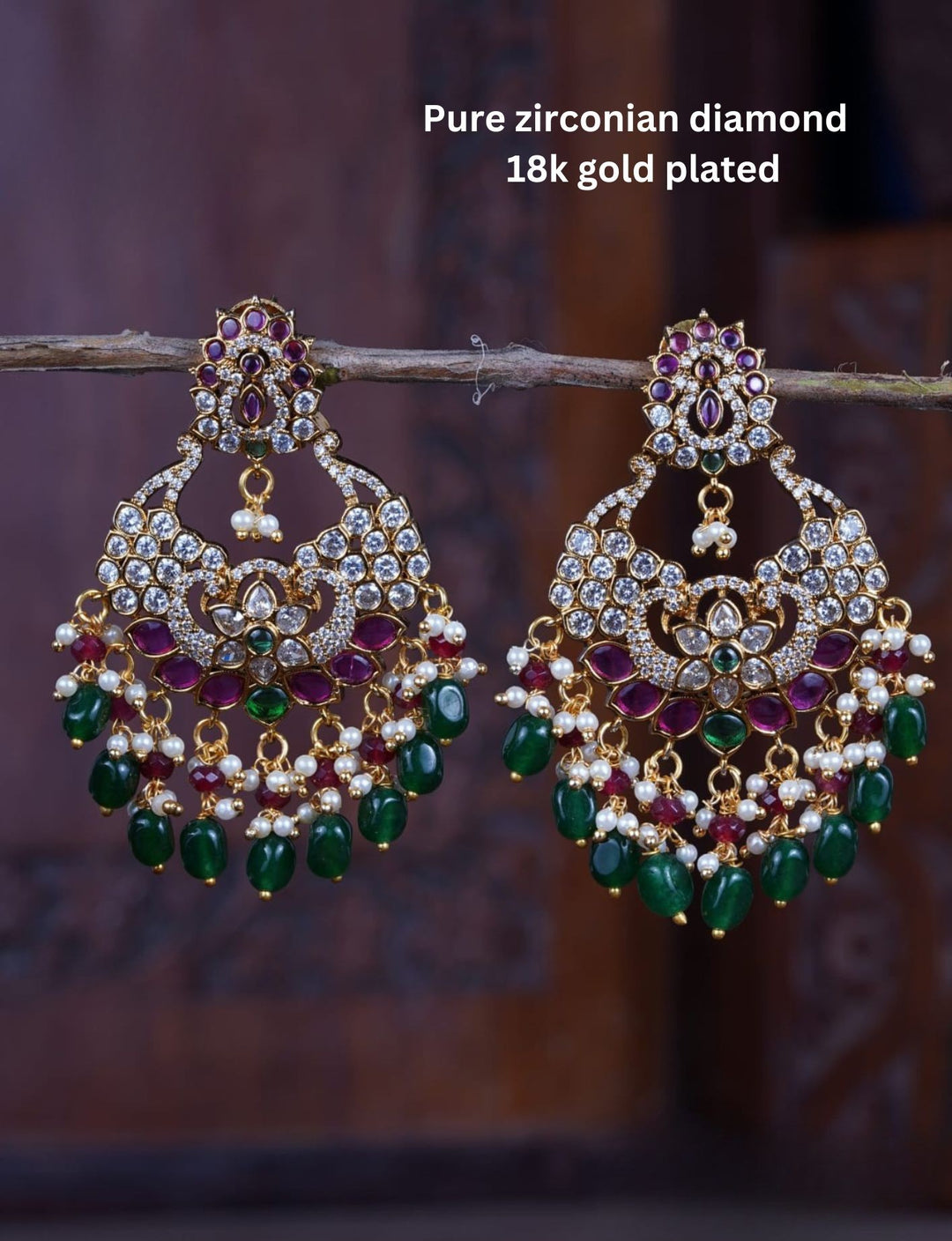 Pure Zirconian Diamond Earrings c109020