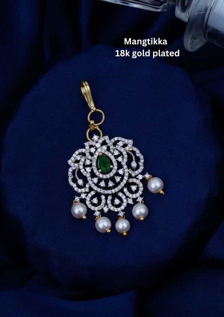 Pure Zirconian Diamond Mangtikka c102520