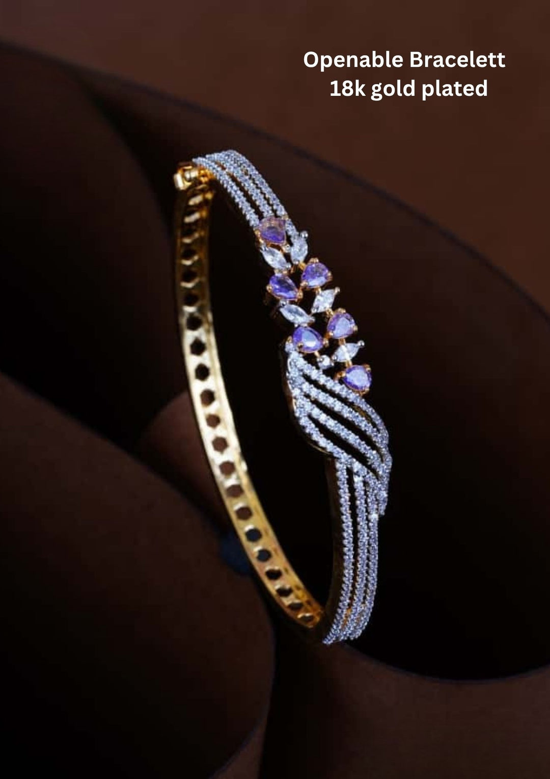 Pure Zirconian Diamond Openable Bracelett c103520