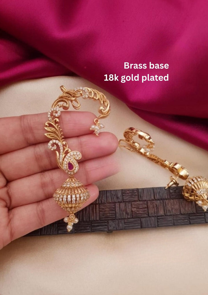Kundan Brass Base Earings g10720