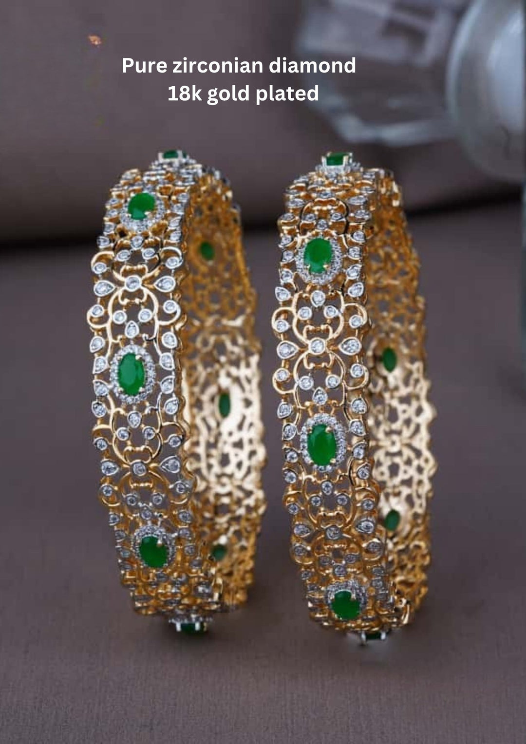 Pure Zirconian Diamond Bangles (set of 2) c1012020