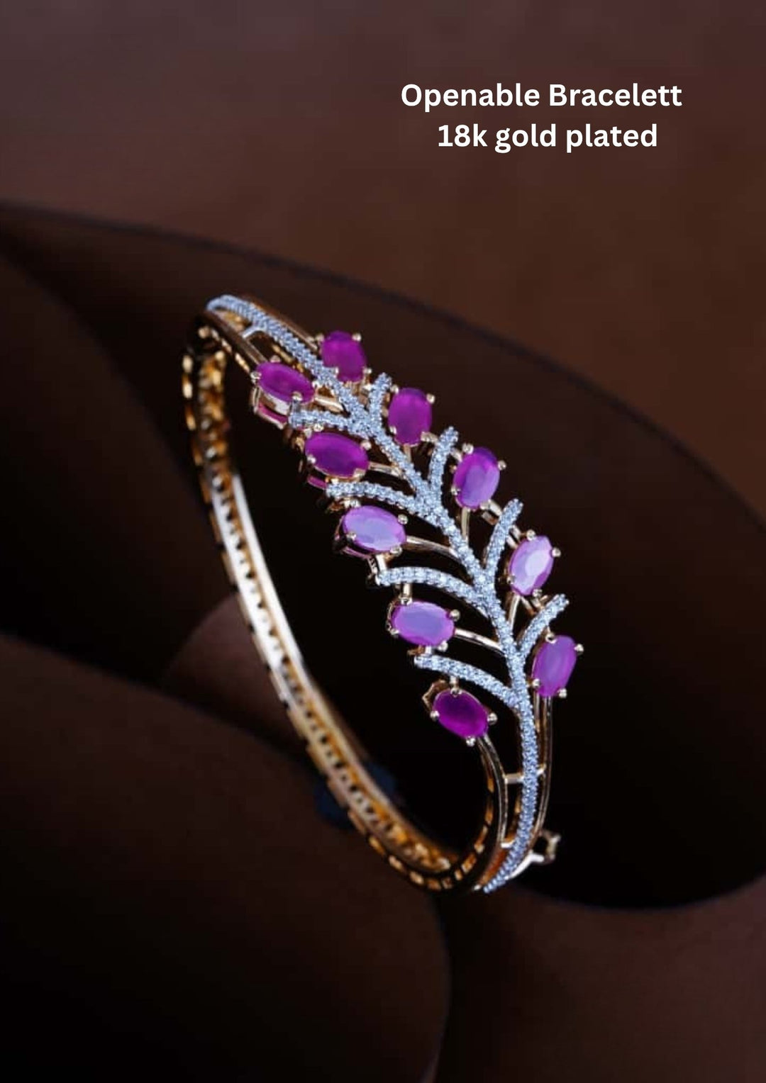 Pure Zirconian Diamond Openable Bracelett c104520