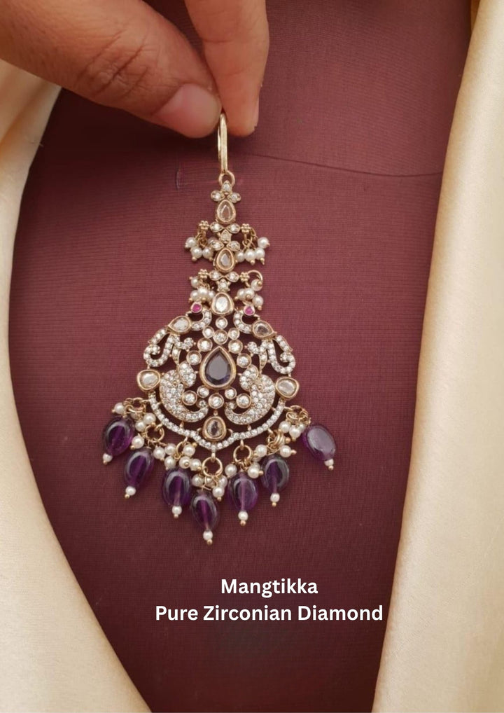 Pure Zirconian Diamond Mangtikka g10550