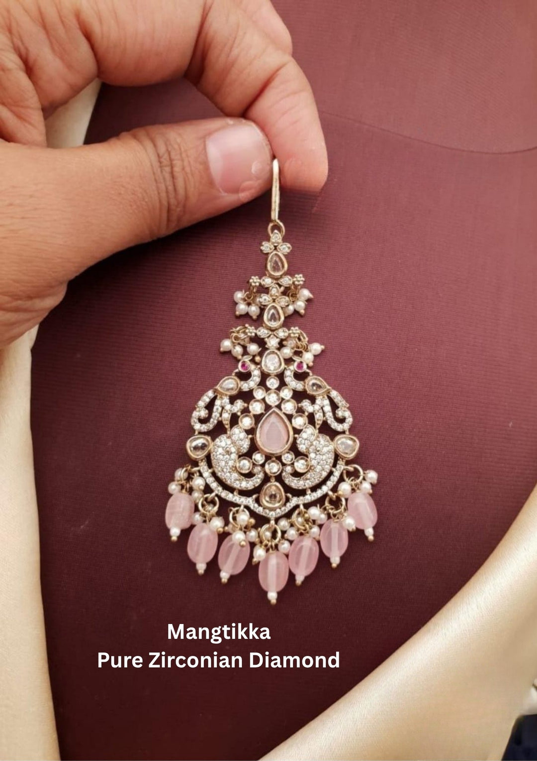 Pure Zirconian Diamond Mangtikka g10550