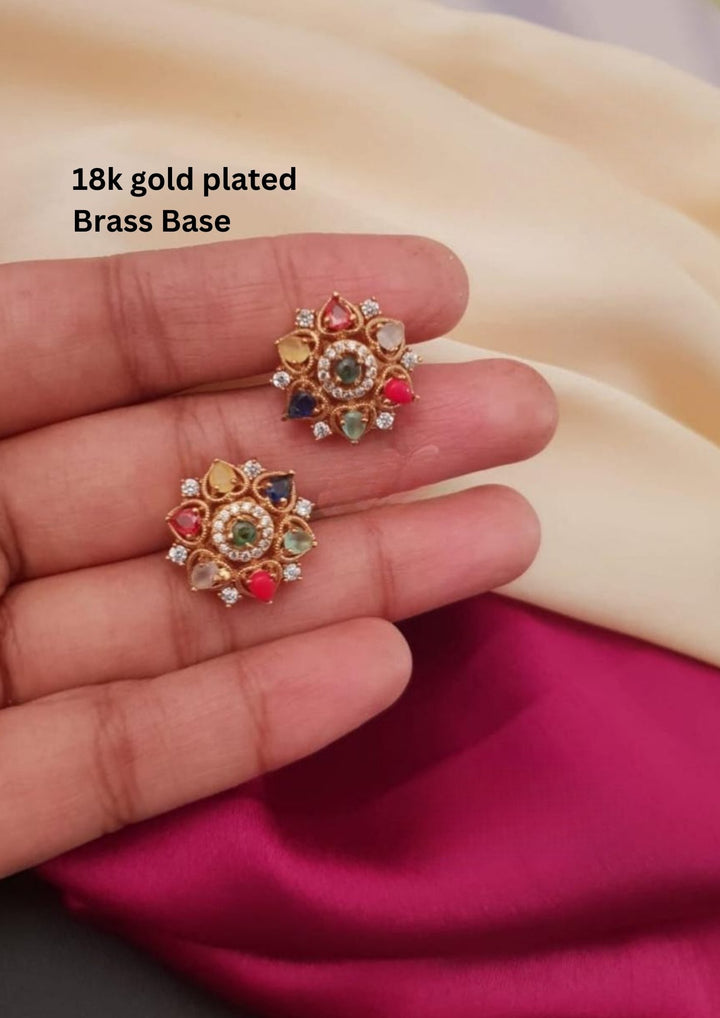 Kundan stone earrings g10399