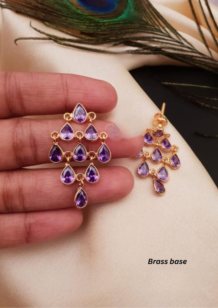 Kundan Brass Base Earings g10550