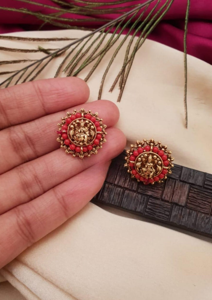 Kundan temple Studs g 10380