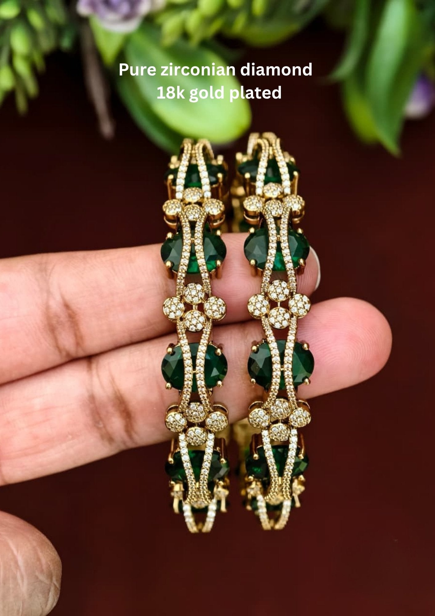 Pure Zirconian Diamond Bangles (set of 2) s220081 – Zevana