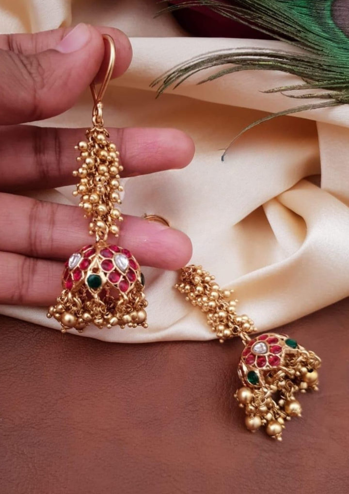 Kundan Jhumkas  g10850