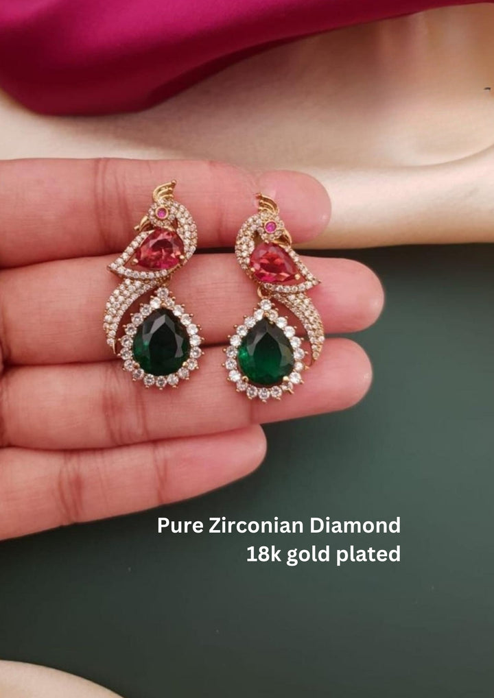 Kundan Brass Base Earrings g10480