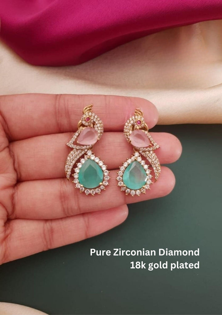 Kundan Brass Base Earrings g10480