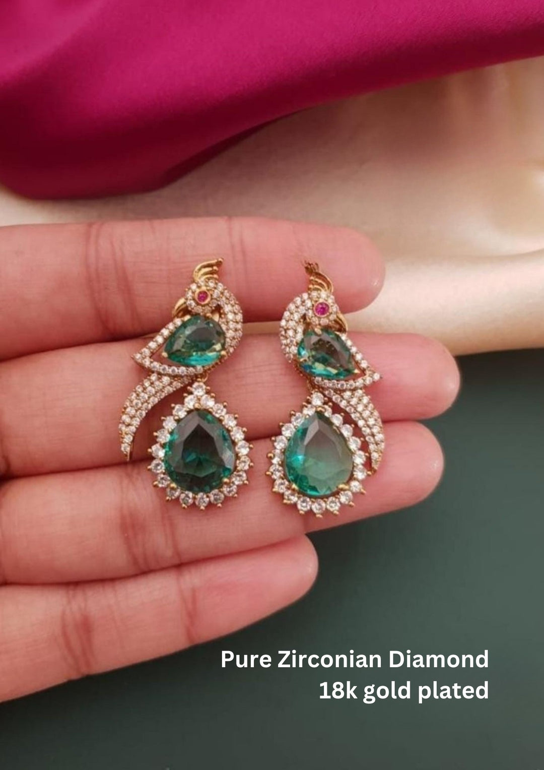 Kundan Brass Base Earrings g10480