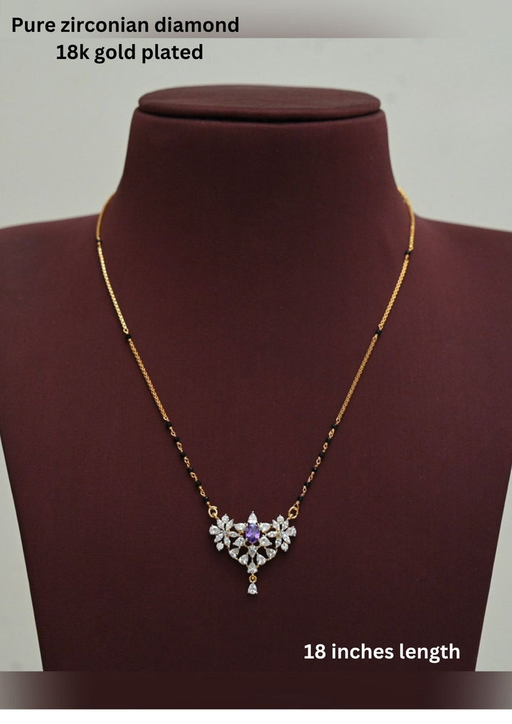 Pure Zirconian Diamond Mangalsutra dp86007