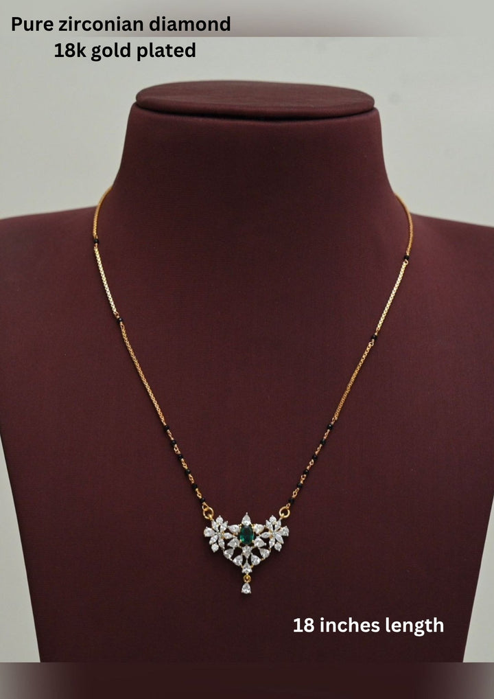 Pure Zirconian Diamond Mangalsutra dp86007