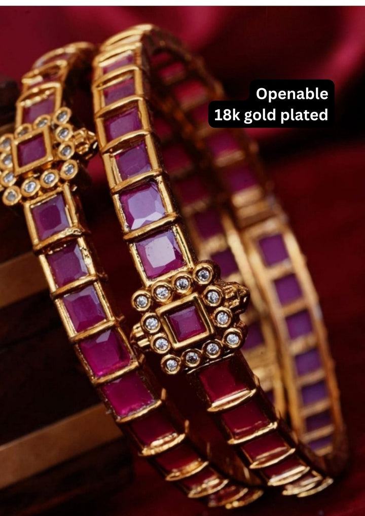 Kundan Openable Bangles ( set of 2 )yle200