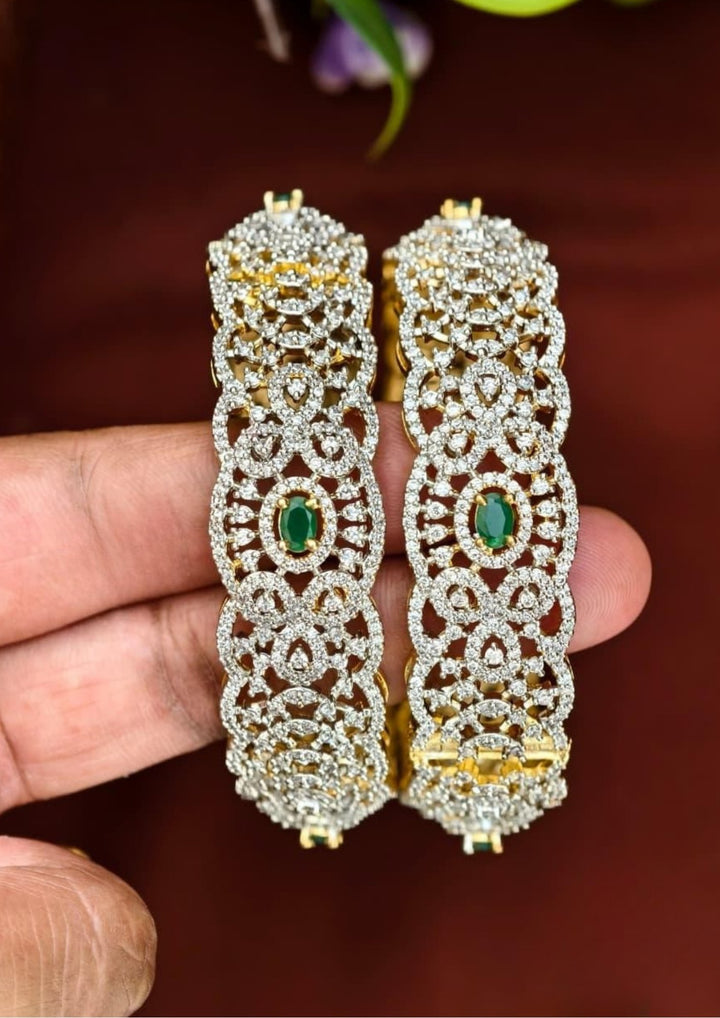 Pure Zirconian Diamond Bangles ( set of 2 ) s230091