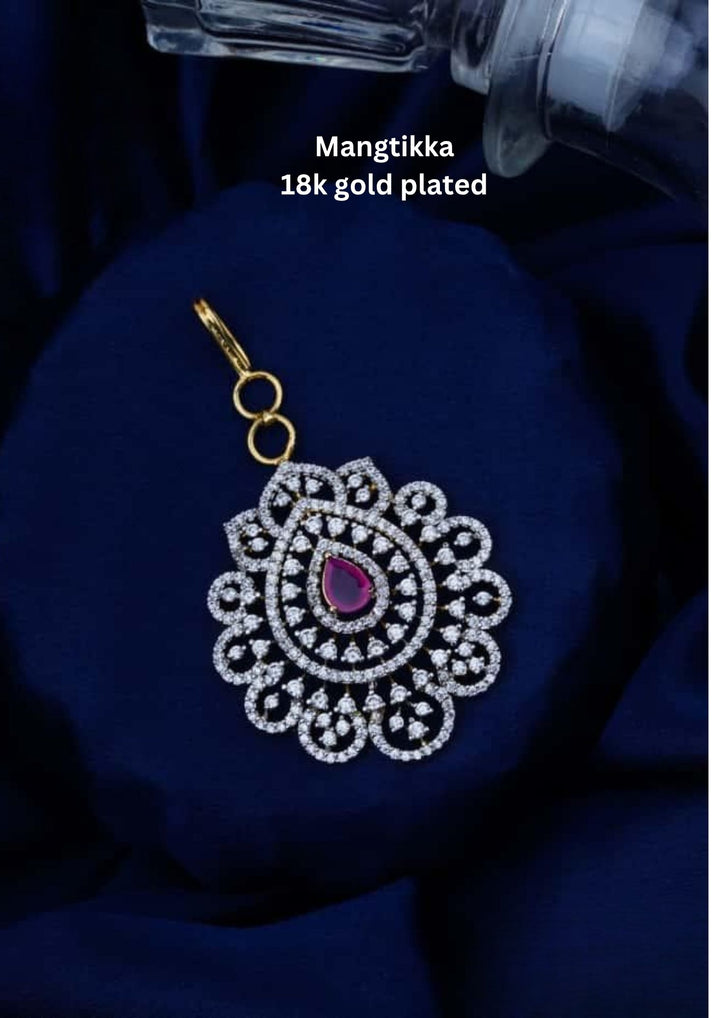 Pure Zirconian Diamond Mangtikka c104020