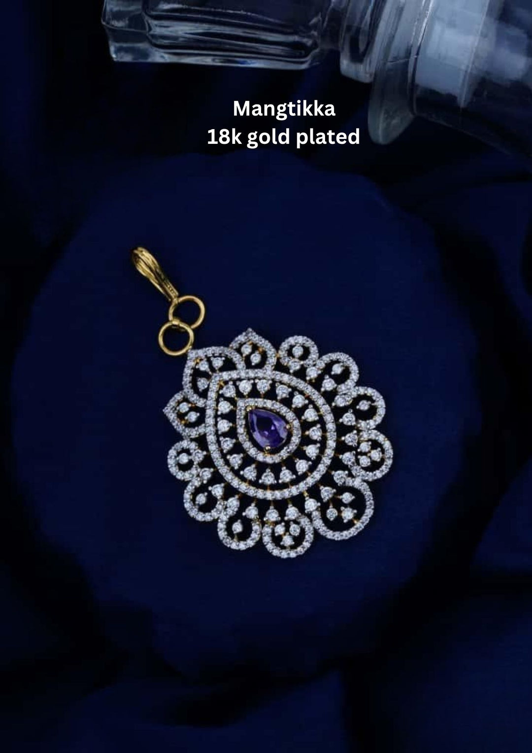 Pure Zirconian Diamond Mangtikka c104020