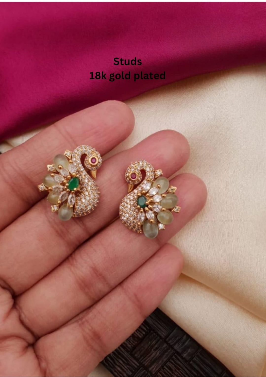 Kundan Studs g10380