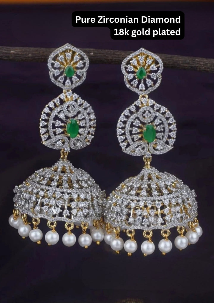 Pure Zirconian Diamond Jhumka c 108520
