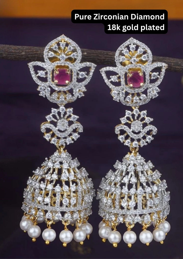 Pure Zirconian Diamond  Jhumka c106520