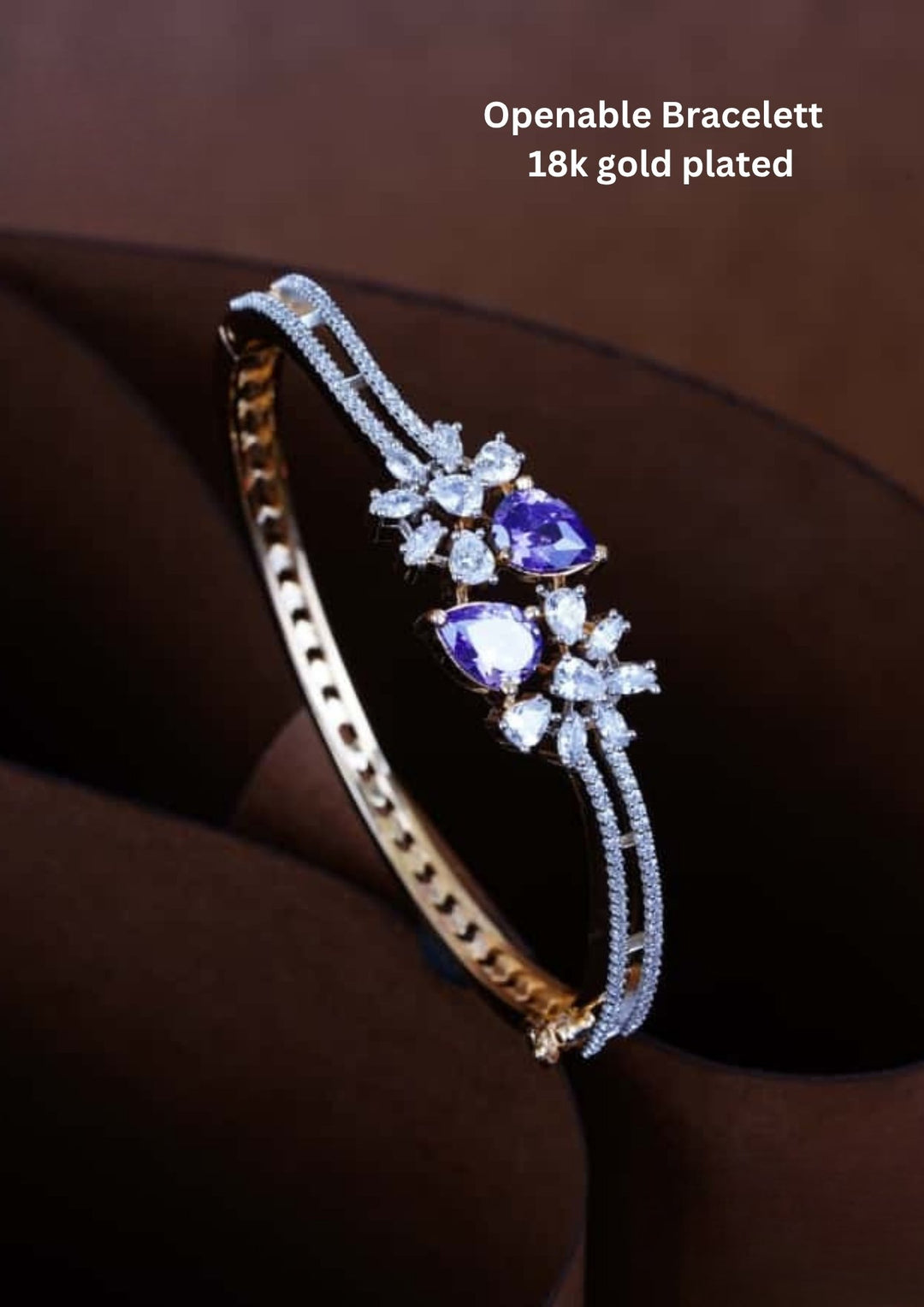 Pure Zirconian Diamond Openable Bracelett c104520