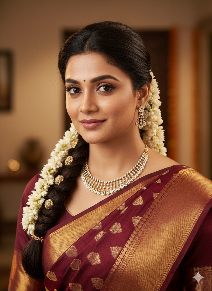 Pure Zirconian Diamond Gold Plated Dazzling Necklace With Earrings r101375