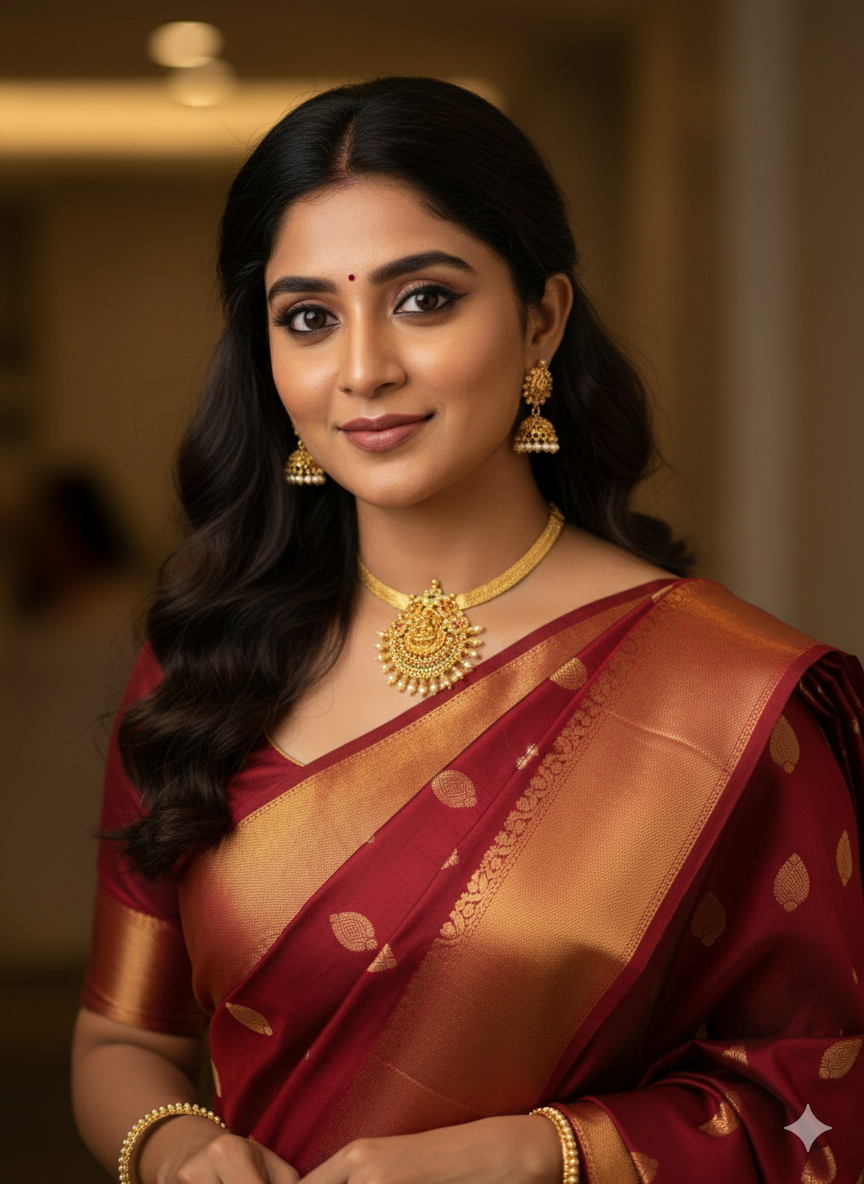 Kundan Gold Plated Temple Lakshmi Pendant with Chain g10699